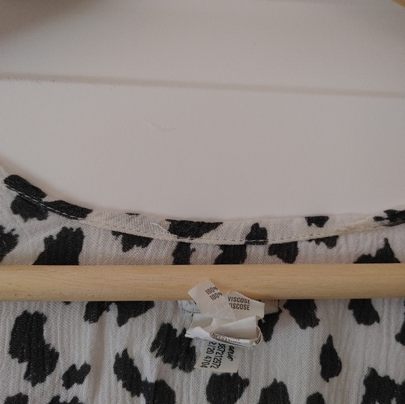 Aerie Black & White Cheetah Print Kimono ~ Size OS - Picture 8 of 10